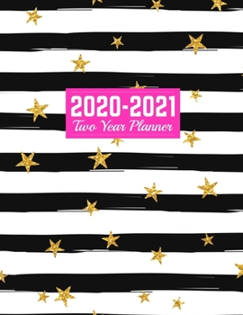 2020-2021 Two Year Planner: Simple Calendar Year Vision Planner (January 2020 - December 2021) - Monthly and Weekly Schedule Organizer and Journal | Art Cover 00023190