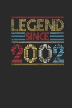 Paperback Legend Since 2002: Blank Lined Notebook (6" x 9" - 120 pages) Birthday Themed Notebook for Daily Journal, Diary, and Gift Book