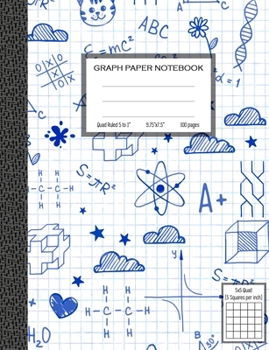 Paperback Graph Paper Notebook, Quad Ruled 5 squares per inch: Math and Science Composition Notebook for Students Book