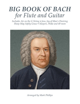 Paperback Big Book of Bach for Flute and Guitar Book