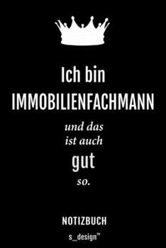 Paperback Notizbuch f?r Immobilienfachm?nner / Immobilienfachmann / Immobilienfachfrau: Originelle Geschenk-Idee [120 Seiten kariertes blanko Papier] [German] Book
