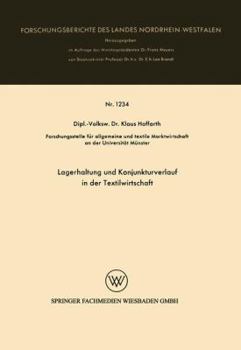 Paperback Lagerhaltung Und Konjunkturverlauf in Der Textilwirtschaft [German] Book