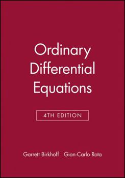 Paperback Ordinary Differential Equations Book