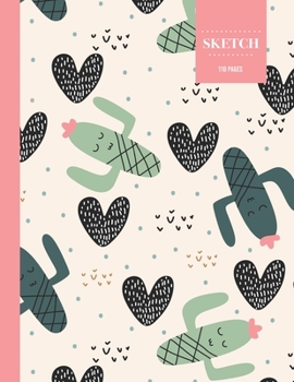 Sketch  110 Pages: Cactus Sketchbook for Kids, Teen and College Students | Succulent Llama Pattern
