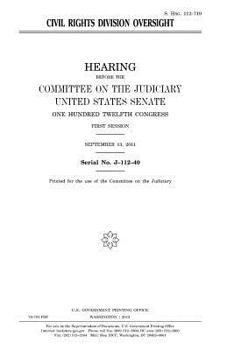 Paperback Civil Rights Division oversight Book