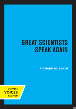 Paperback Great Scientists Speak Again Book