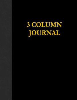 Paperback 3 Column Journal: 100 Page Account Book