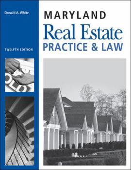 Paperback Maryland Real Estate Practice & Law Book