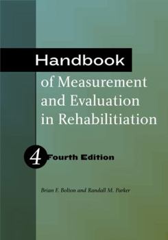 Hardcover Handbook of Measurement and Evaluation in Rehabilitation Book