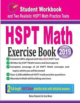 Paperback HSPT Math Exercise Book: Student Workbook and Two Realistic HSPT Math Tests Book