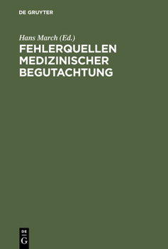 Hardcover Fehlerquellen medizinischer Begutachtung [German] Book