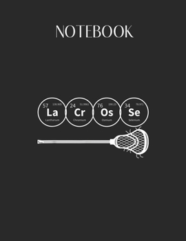Paperback Notebook: Lacrosse Periodic Table Of Elements Chemistry Gif Lovely Composition Notes Notebook for Work Marble Size College Rule Book