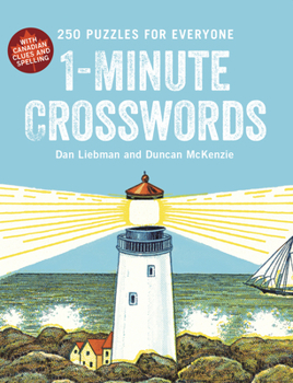 Paperback 1-Minute Crosswords: 250 Puzzles for Everyone Low Price Edition Book