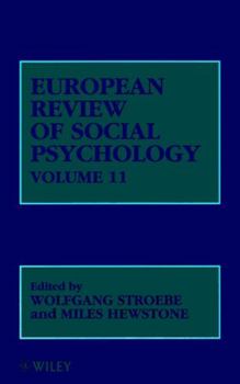 Hardcover European Review of Social Psychology, Volume 11 Book