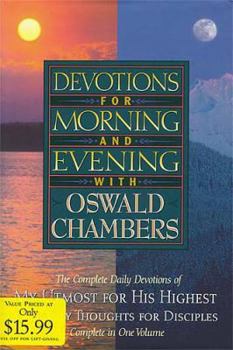 Hardcover Devotions for Morning and Evening with Oswald Chambers Book