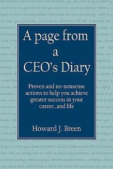 Paperback A page from a CEO's Diary Book