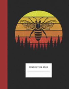 Composition Book: Wasp 200 Wide Ruled Lined Pages Retro Vintage Sunset Classic Notebook, Writing Pad & Practice Journal | Assignments, Class Notes, ... Organizer, Homeschool, College & University