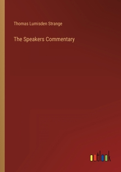 Paperback The Speakers Commentary Book