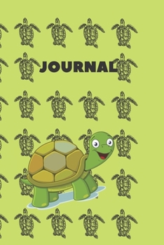 journal: Cute green Green Turtle Journal - 120 Pages