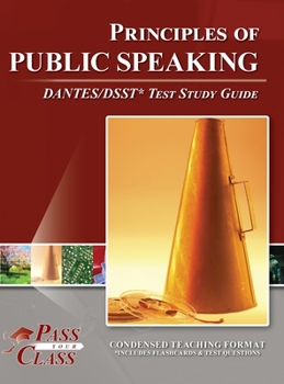 Hardcover Principles of Public Speaking DANTES/DSST Test Study Guide Book