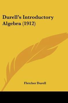 Paperback Durell's Introductory Algebra (1912) Book