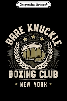 Composition Notebook: Bare Knuckle Boxing Boxer Skull with Mustache Journal/Notebook Blank Lined Ruled 6x9 100 Pages