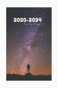 Paperback 2020-2024 Five Year Planner: Monthly Notebook, Book, Planner, Organizer, Calendar To Organize Your Monthly And Yearly Agenda Book