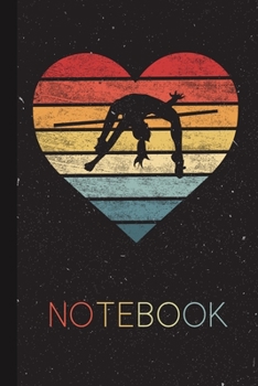 Notebook: Athlete Gifts Funny Retro Sunset Blank Lined Notebook for Jump Athletics Lover Cute Idea for Women Present Thanksgiving/Birthday Party/Journal for Her Him Humor Instructor Trainer Coach Team