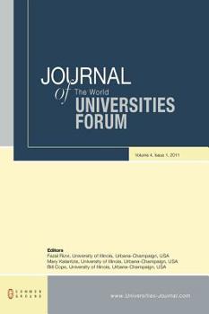 Hardcover Journal of the World Universities Forum: Volume 4, Issue 1 Book