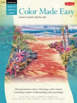 Paperback Color Made Easy: Watercolor: Learn to Paint Step by Step Book