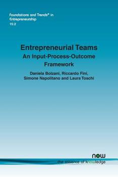 Paperback Entrepreneurial Teams: An Input-Process-Outcome Framework Book
