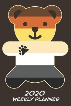 Bear Brotherhood 2020 Weekly Planner dated with to do not: Dated calendar with to do list Bear Brotherhood Flag theme
