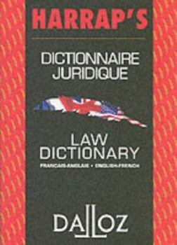 Paperback French Law Dictionary [French] Book