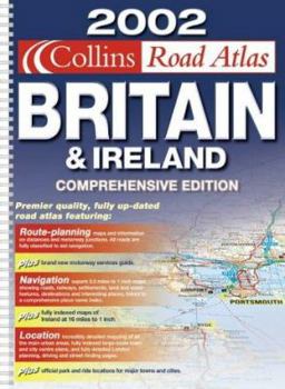 Spiral-bound Comprehensive Road Atlas Britain and Ireland Book