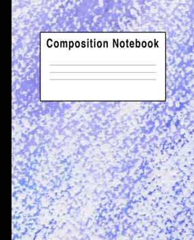 Paperback Composition Notebook: Pastels Purple Violet White Book