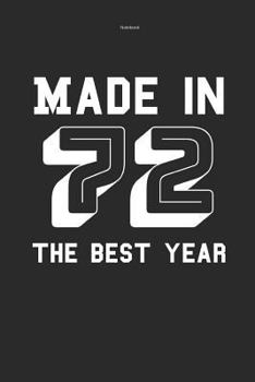 Notebook Made in 72 the best year