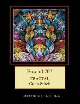 Paperback Fractal 707: Fractal Cross Stitch Pattern [Large Print] Book