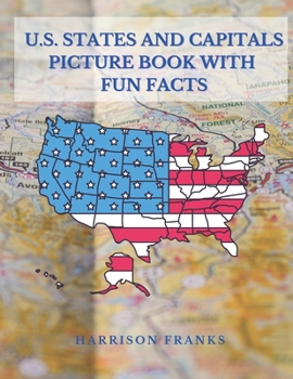 Paperback U.S. States and Capitals Picture Book with Fun Facts Book