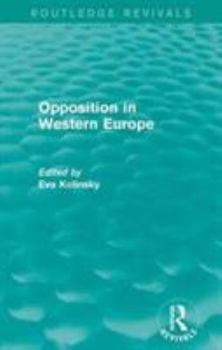 Paperback Opposition in Western Europe Book