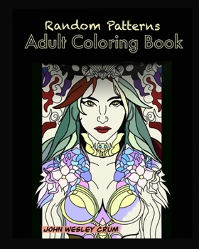 Paperback Random Patterns: Adult Coloring Book [Large Print] Book