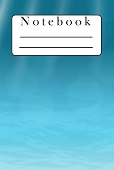 Notebook: Ocean Lovers Alert ! Water Coverdesign | 120 pages wide ruled 6x9" | The perfect gift for your girlfriend, mother, dad, boyfriend. Can be ... for example school, college, university