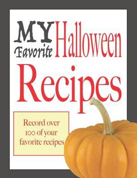 My favorite Halloween recipes: Blank holiday cookbook