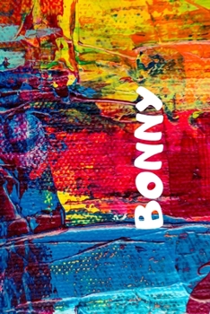 BONNY: notebook with name,squared 120-sheet exercise book, size 6x9 , personalized gift