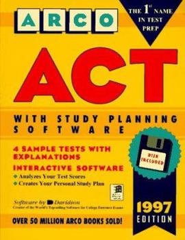 Paperback Arco ACT: American College Testing Program, with Study Planning Software Book