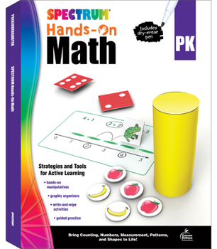 Paperback Spectrum Hands-On Math, Grade Pk Book