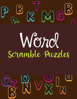 Paperback Word Scramble Puzzles: word games for adults [Large Print] Book