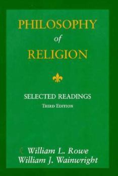 Paperback Philosophy of Religion: Selected Readings Book
