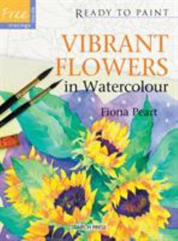 Paperback Vibrant Flowers in Watercolour Book