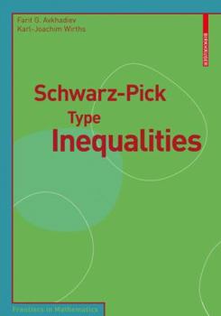 Schwarz-Pick Type Inequalities (Frontiers in Mathematics)