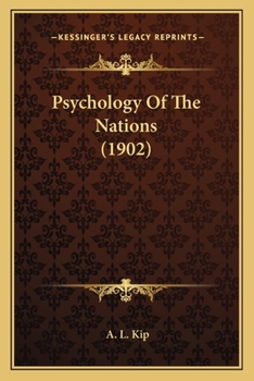 Paperback Psychology Of The Nations (1902) Book